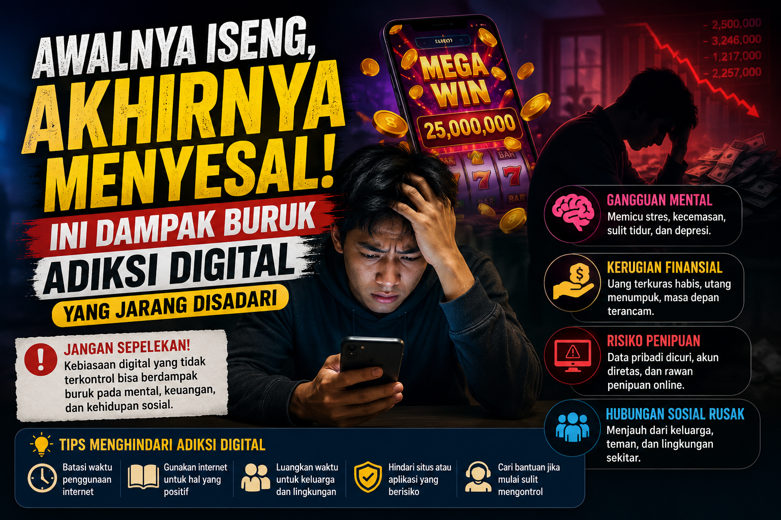 “Awalnya Iseng, Akhirnya Menyesal! Ini Dampak Buruk Adiksi Digital yang Jarang Disadari”