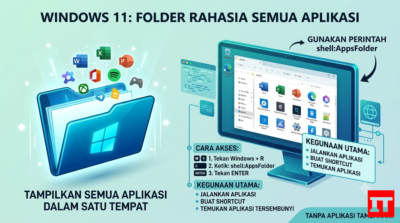 Windows 11 Punya Folder Rahasia yang Menampilkan Semua Aplikasi dalam Satu Tempat