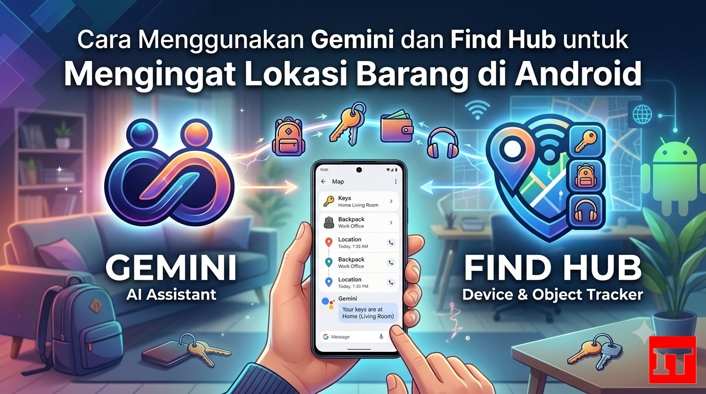 Cara Menggunakan Gemini dan Find Hub untuk Mengingat Lokasi Barang di Android